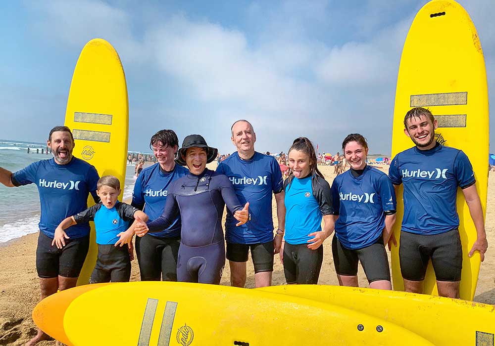 cours de surf pour adultes